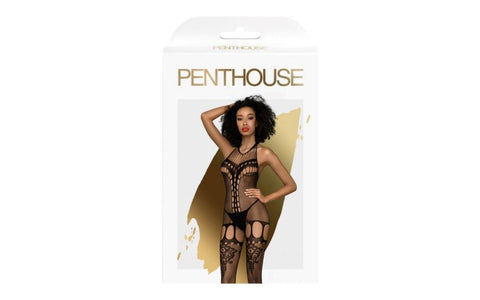 Penthouse Lingerie Fancy Me Womens Bodystocking Black - Body Stockings