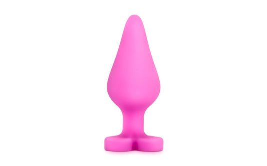 Play With Me Naughtier Candy Heart Shaped Ride Me Butt Plug 4 Inch - Butt Plugs