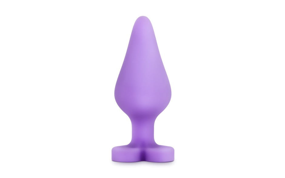 Play With Me Naughty Candy Heart Shaped Do Me Now Silicone Anal Plug - - Butt Plugs