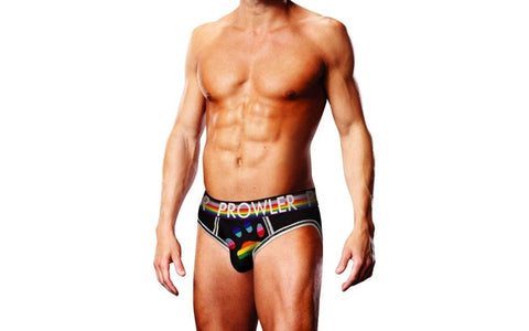 Prowler Oversized Paw Open Back Mens Brief Black - Mens Briefs And Boxers