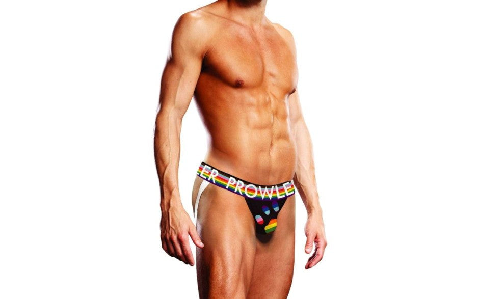 Prowler Oversized Mens Paw Jock Black - - Jocks and G-Strings