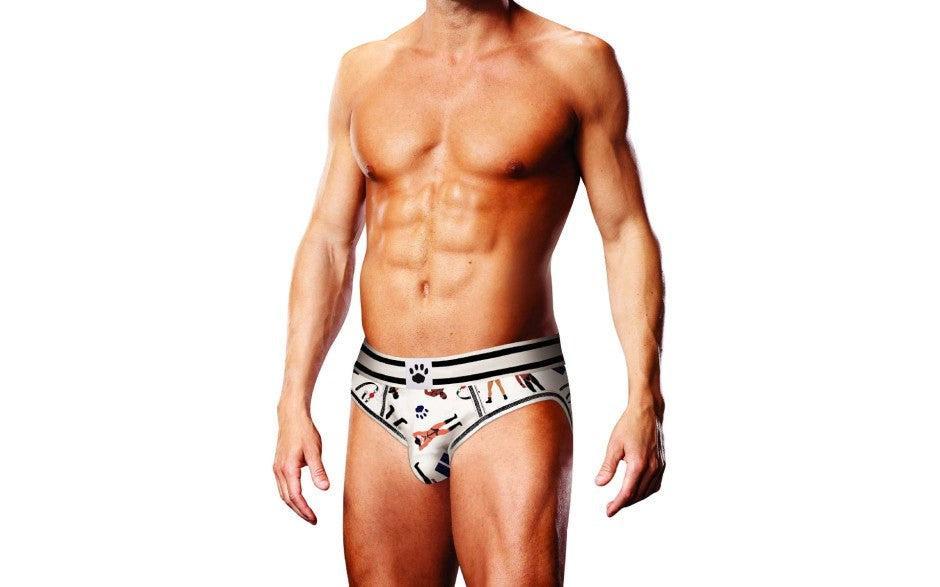 Prowler Leather Pride Open Elastic Waistband Mens Brief - - Mens Briefs And Boxers