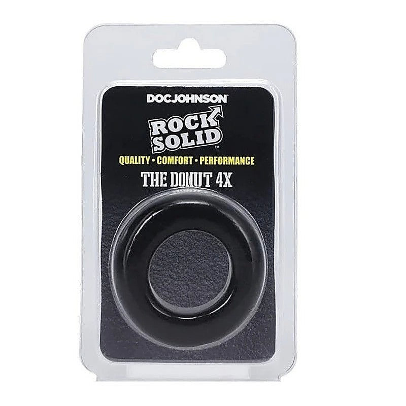 Rock Solid The Donut 4X Stretchy Cock Ring By Doc Johnson - Stretchy Cock Rings