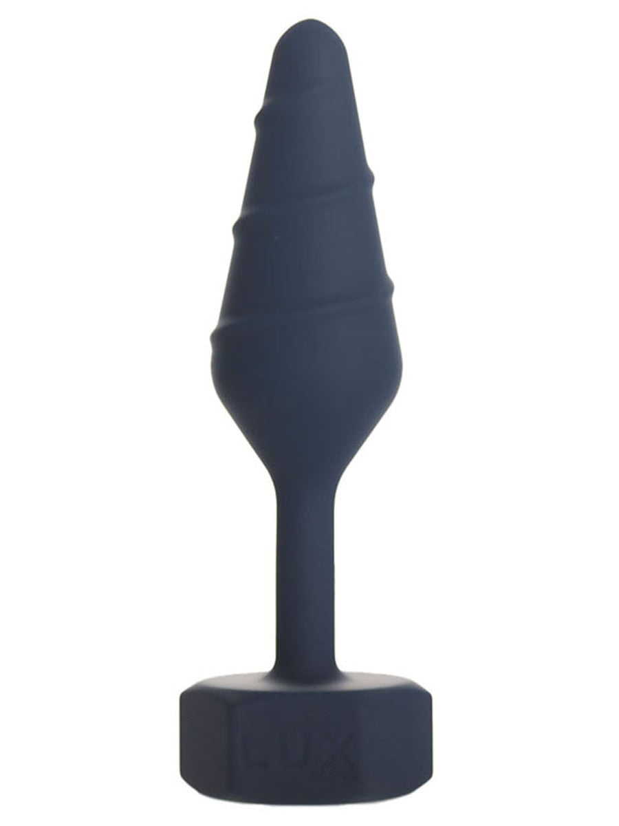 BMS Factory Lux Active Twist Silicone Anal Plug Blue - Small - Butt Plugs