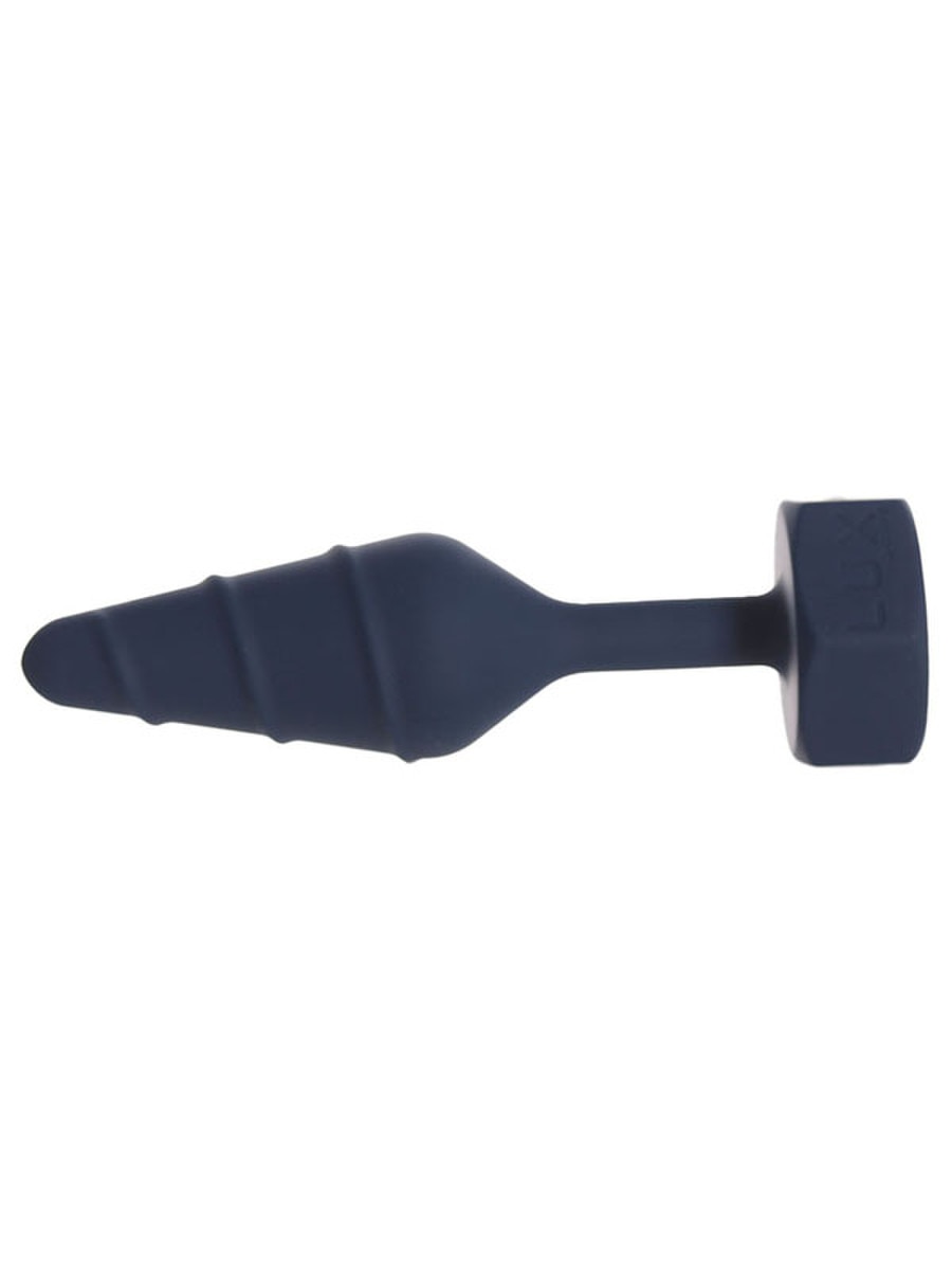 BMS Factory Lux Active Twist Silicone Anal Plug Blue - - Butt Plugs