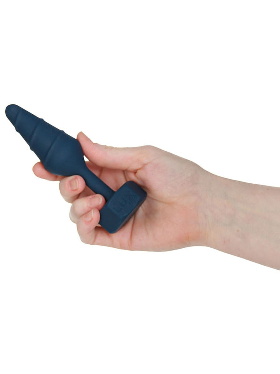 BMS Factory Lux Active Twist Silicone Anal Plug Blue - - Butt Plugs