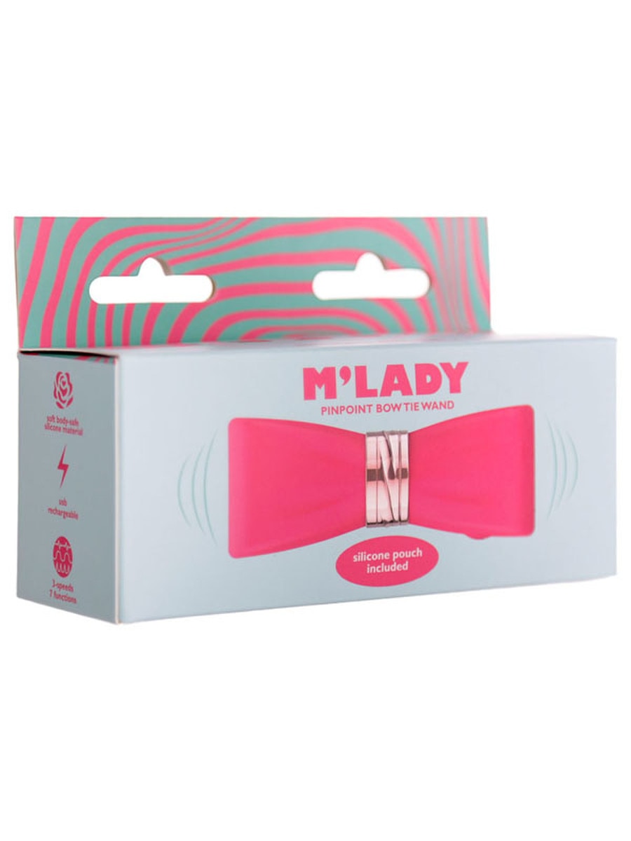 BMS Factory M-Lady Pinpoint Bow Tie Clitoral Wand Massager - - Clit Ticklers and Pulsators
