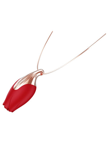 Full Circle Patina Vibrating Rose Necklace Clit Vibe - Clit Ticklers and Pulsators
