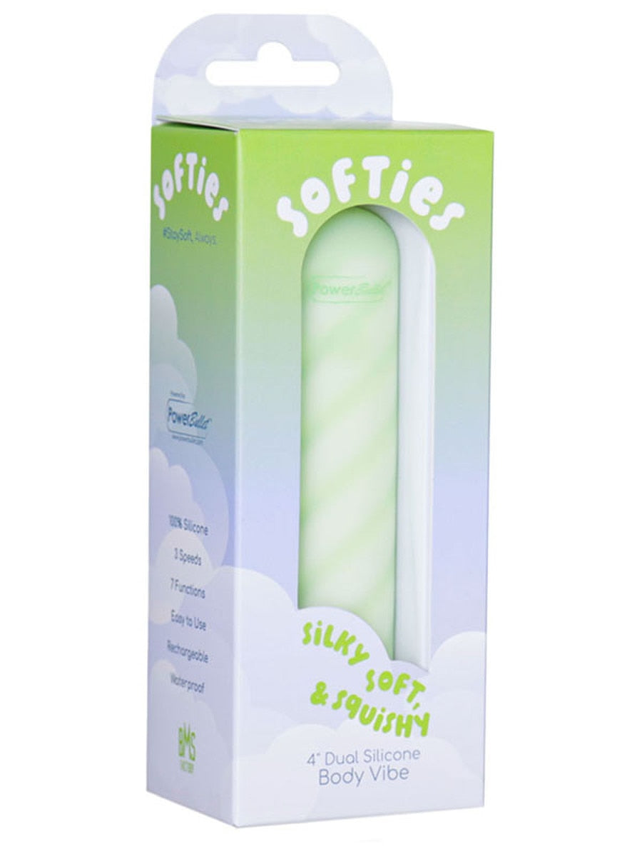 BMS Factory Softies Dual Layer Silicone Bullet Vibrator - Bullet Vibrators
