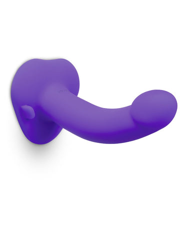 b-Vibe Vibrating Curved Silicone Dildo Strap-On Kit - Strap On Sextoys