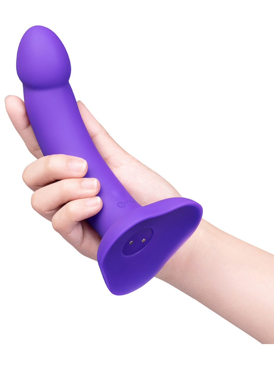 b-Vibe Vibrating Curved Silicone Dildo Strap-On Kit - Strap On Sextoys