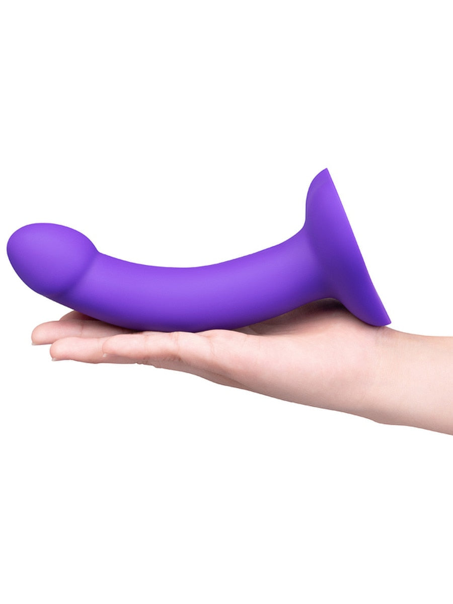 b-Vibe Vibrating Curved Silicone Dildo Strap-On Kit - Strap On Sextoys