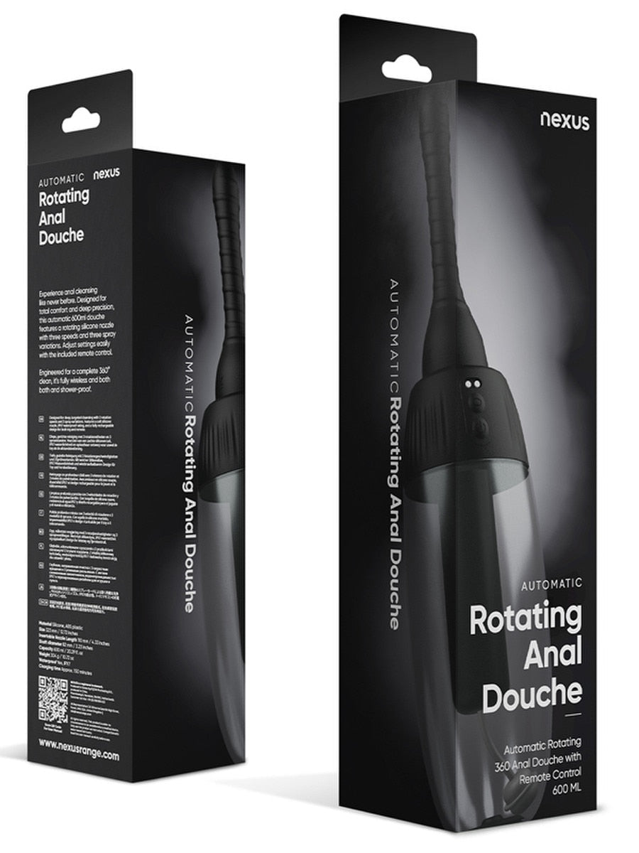 Nexus Automatic Rotating 360 Anal Douche with Remote - - Enemas and Douches