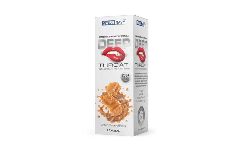 Swiss Navy Deep Throat Fast Acting Oral Numbing Spray 59 ml - - Delay and Excite Sprays