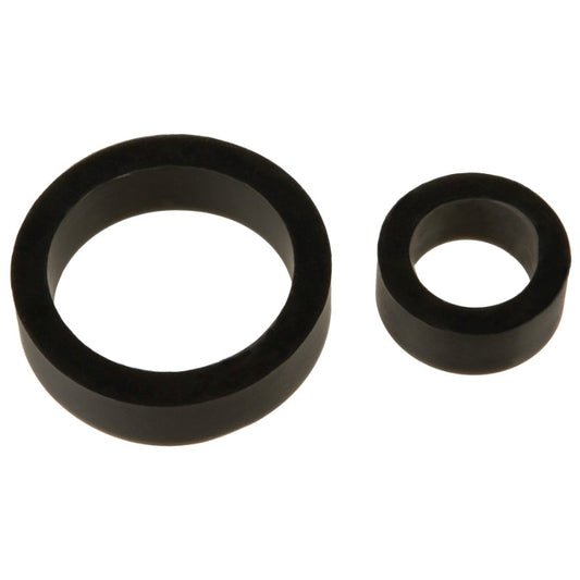 Titanmen Stretchy Silicone Cock Rings Double Pack - Stretchy Cock Rings