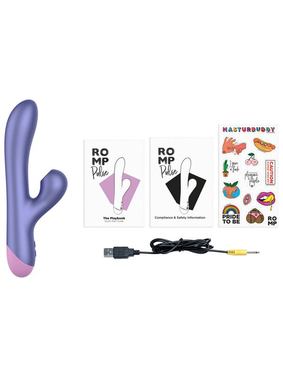 Love Honey Romp Pulse Pleasure Air Pulse Rabbit Vibrator - Rabbit Vibrators