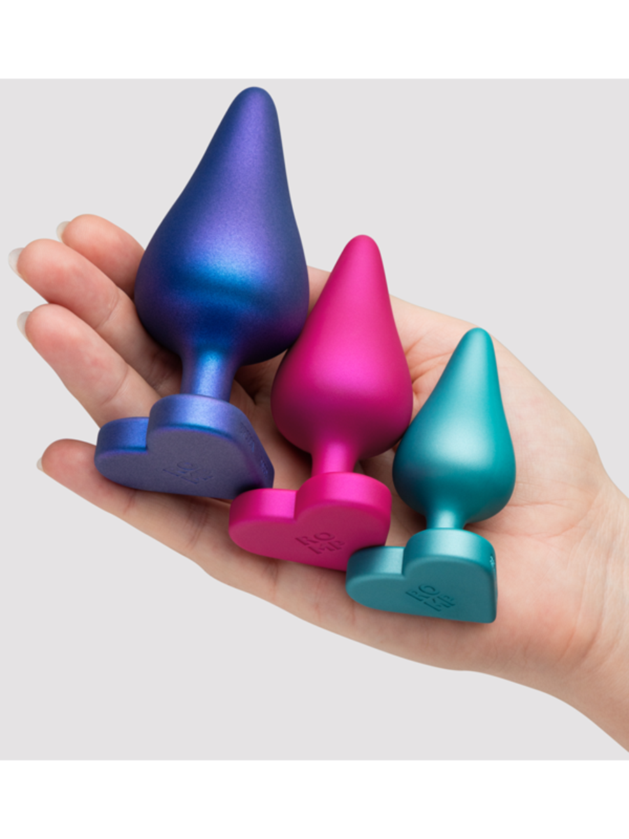 Love Honey Romp Luster Silicone Butt Plugs Set - Butt Plugs