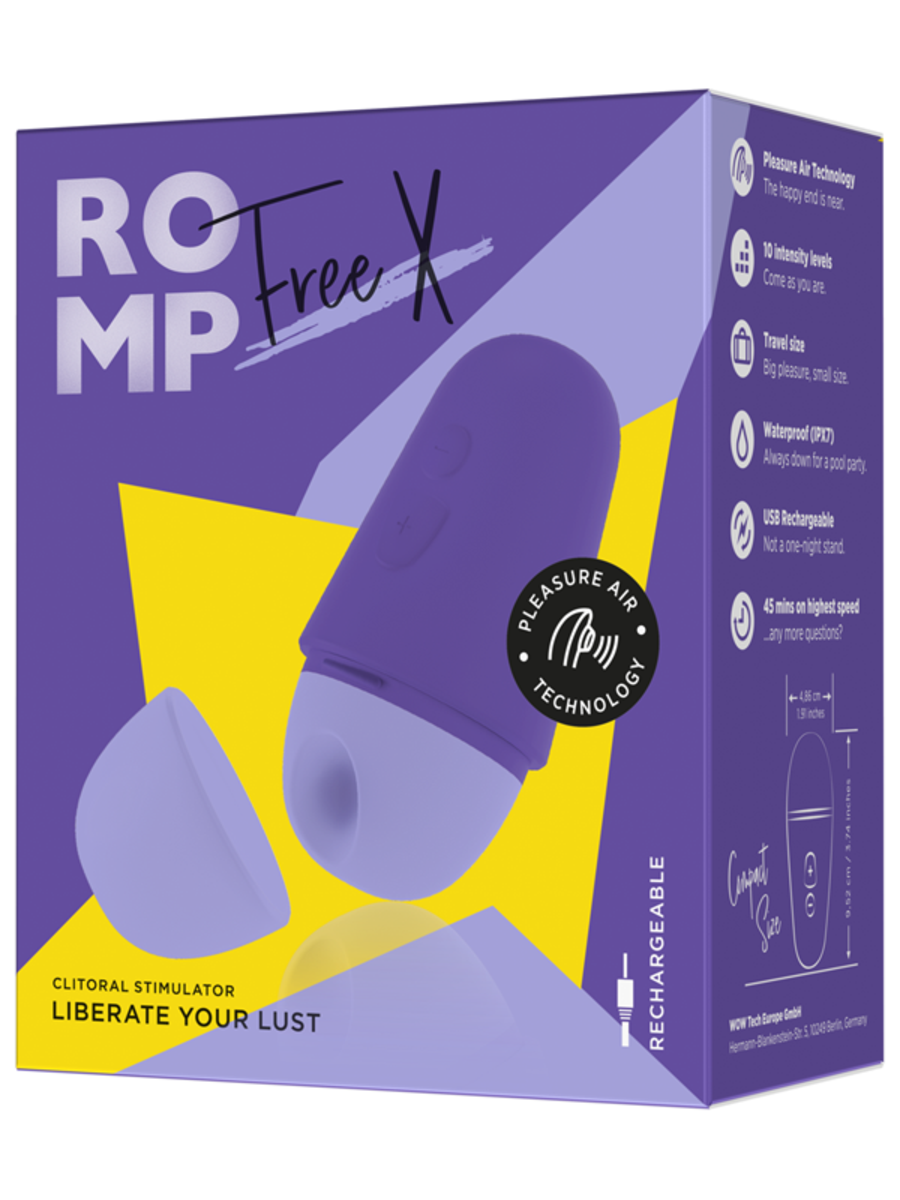 Love Honey Romp Free X Clitoral Suction Massager - Clit Ticklers and Pulsators