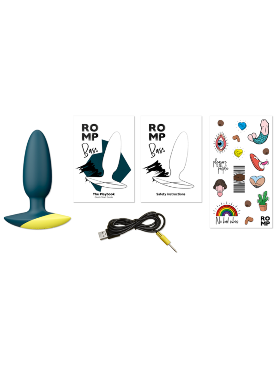 Love Honey Romp Bass Vibrating Silicone Anal Plug - - Butt Plugs