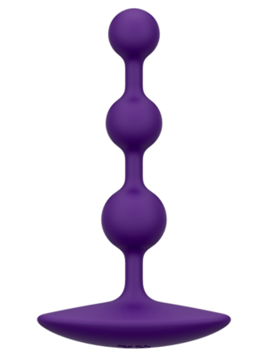 Love Honey Romp Amp Flexible Silicone Anal Bead - Purple - Anal Beads and Balls