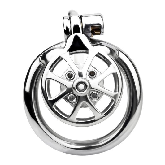 BDStyle Spike Chastity Cage With Silicone Urethral Catheter - Male Chastity