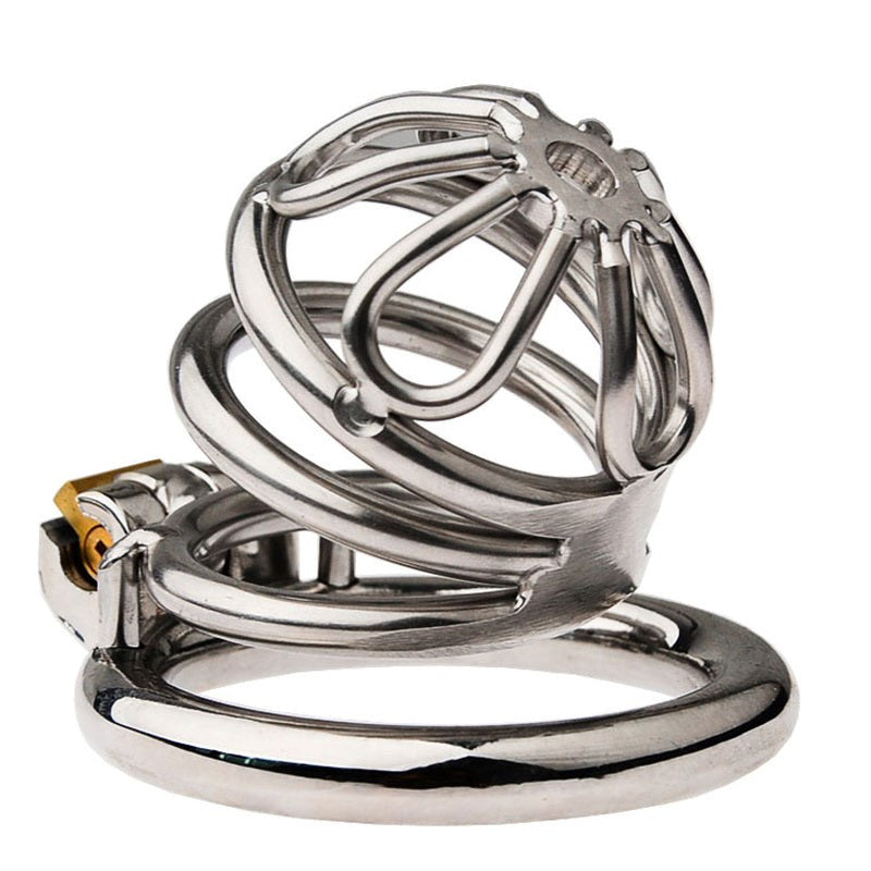 BDStyle Petal Metal Male Chastity Cage Large Flat Ring - - Male Chastity