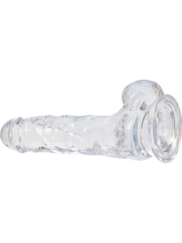 BMS Factory Crystal Addiction 7 Inch Clear Dildo with Balls
