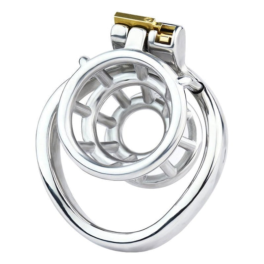 BDStyle Stuck In Chastity Cock Cage With Bent Ring - Male Chastity