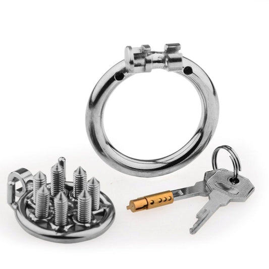 BDStyle Spikes Flat Male Chastity Cock Cage - Male Chastity