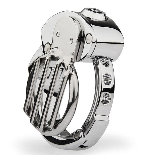 BDStyle Plate Cage Male Chastity Device With Adjustable Ring - Male Chastity