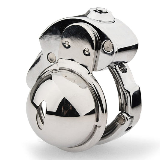 BDStyle CB Mens Chastity Lock Cock Cage With Adjustable Ring - Male Chastity