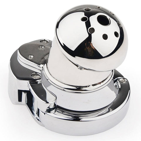 BDStyle Exile Deluxe Locking Confinement Cock Cage With Adjustable Ring - Male Chastity