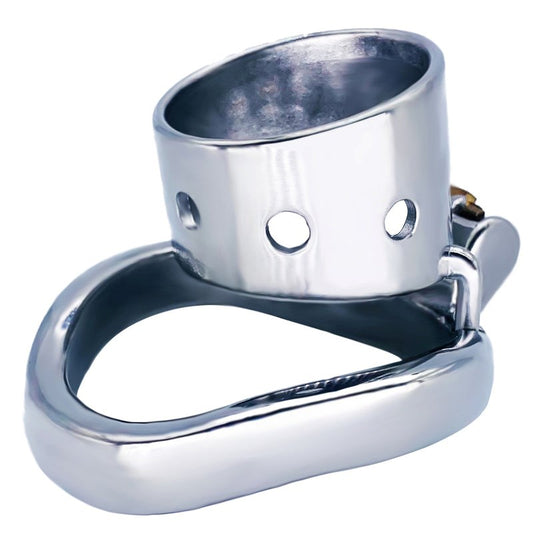 BDStyle Bent Ring Cylindrical Short Male Chastity Lock - Male Chastity