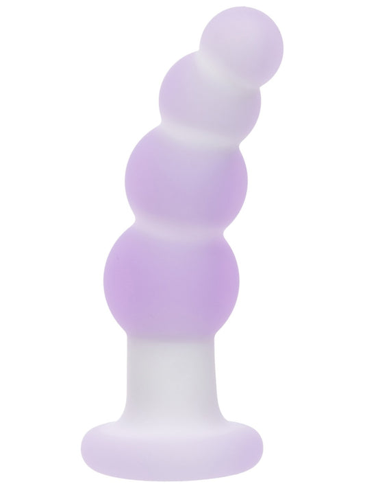 CalExotics Lavender Haze Beaded Curved Anal Probe - Anal Beads and Balls