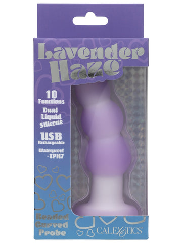 CalExotics Lavender Haze Beaded Curved Anal Probe