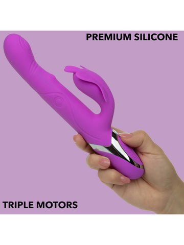 Enchanted Throbbing Butterfly Rabbit Vibrator by CalExotics