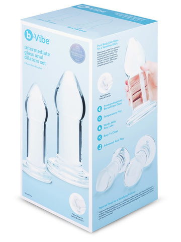 Intermediate Glass Anal Dilator Set by B-Vibe