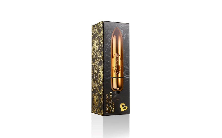Rocks Off RO 80 Single Speed Bullet Vibrator Copper - - Bullet Vibrators