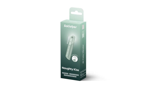 Satisfyer Naughty Kiss Rechargeable Air Pulse Clitoral Massager - Clit Ticklers and Pulsators