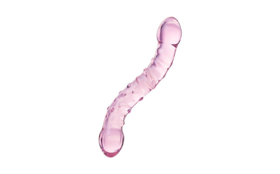 Sexus Double Ended Unisex Glass Dildo 19.5cm Pink - - Glass Sex Toys