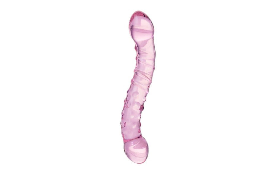 Sexus Double Ended Unisex Glass Dildo 19.5cm Pink - - Glass Sex Toys