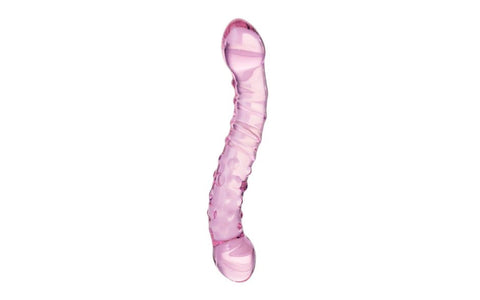 Sexus Double Ended Unisex Glass Dildo 19.5cm Pink - Glass Sex Toys