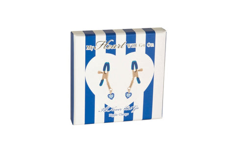 SI Novelties My Heart Will Go On Ill Never Let Go Nipple Clamps - Nipple and Clit Clamps