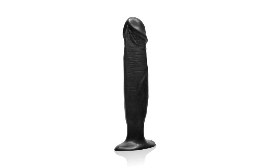 SI Novelties Large Size Realistic Cock Plug Black - Butt Plugs