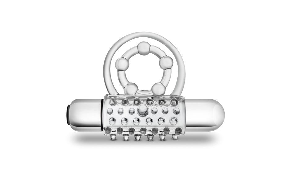 Stay Hard Super Clitifier Vibrating Cock Ring Clear - Vibrating Cock Rings