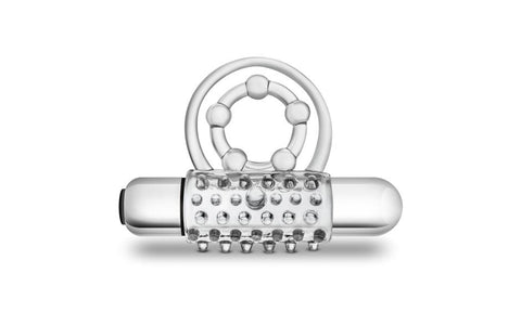 Stay Hard Super Clitifier Vibrating Cock Ring Clear - Vibrating Cock Rings