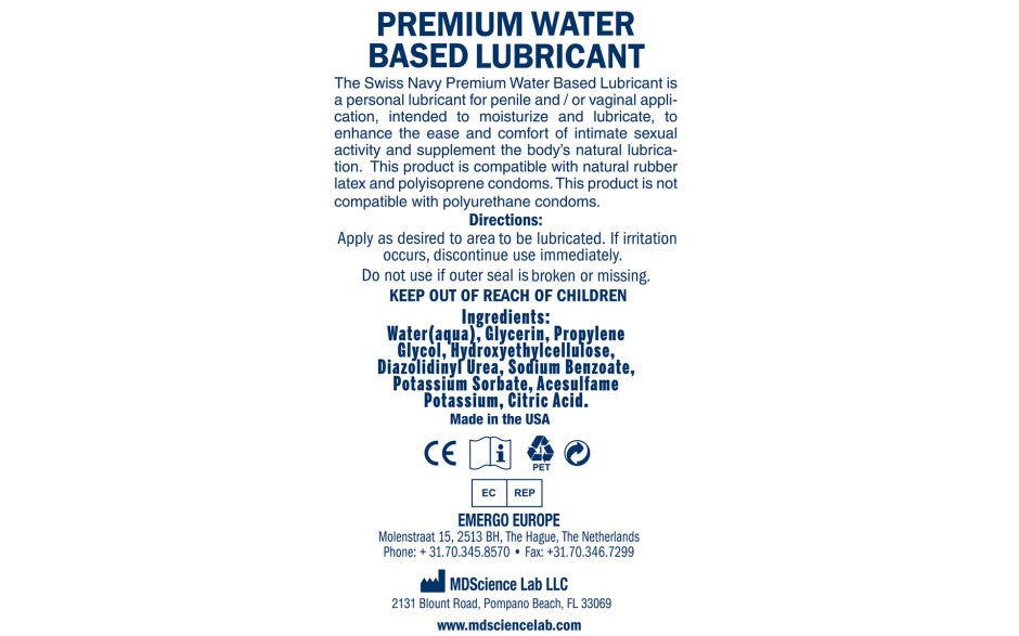 Swiss Navy Sensual Water Based Arousal Gel 29ml - Water Based Lubes