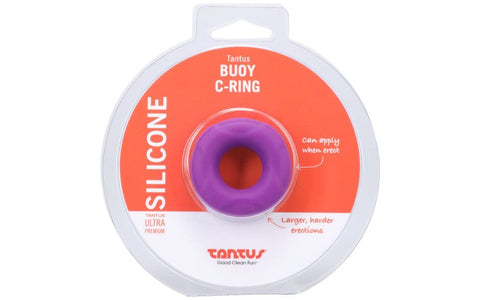 Tantus Buoy Soft & Stretchy Silicone Cock Ring Small Lilac - Stretchy Cock Rings
