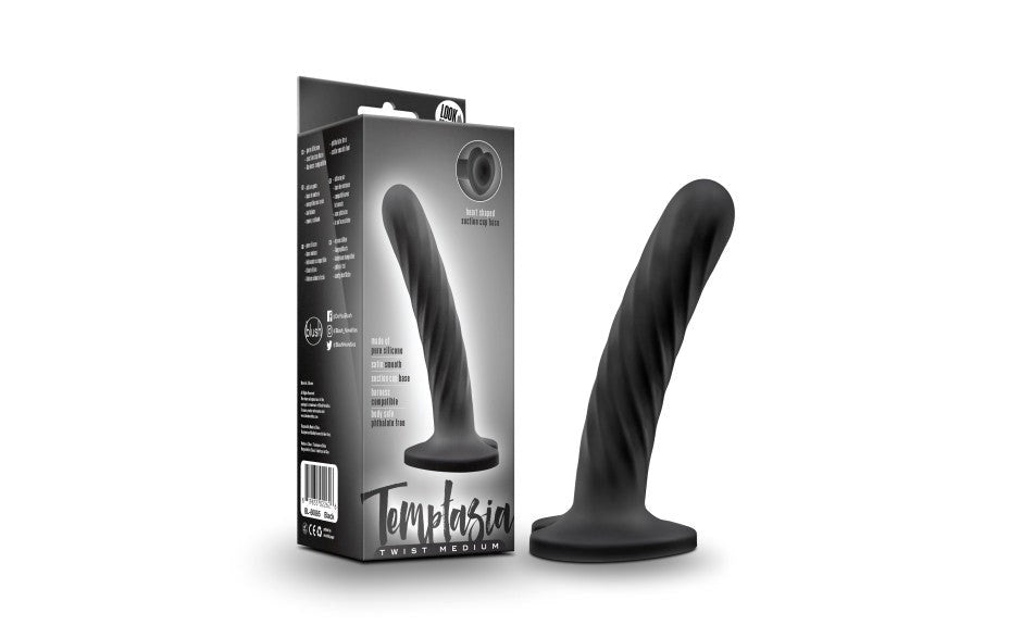 Temptasia Twist Design Anal and G Spot Dildo Medium - Non-Realistic Dildos