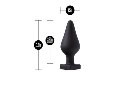 Temptasia Spank Me Silicone Butt Plug Black - Butt Plugs